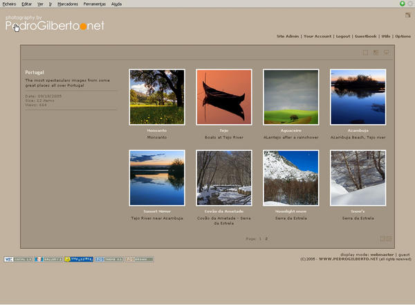 Album page with brown color pack